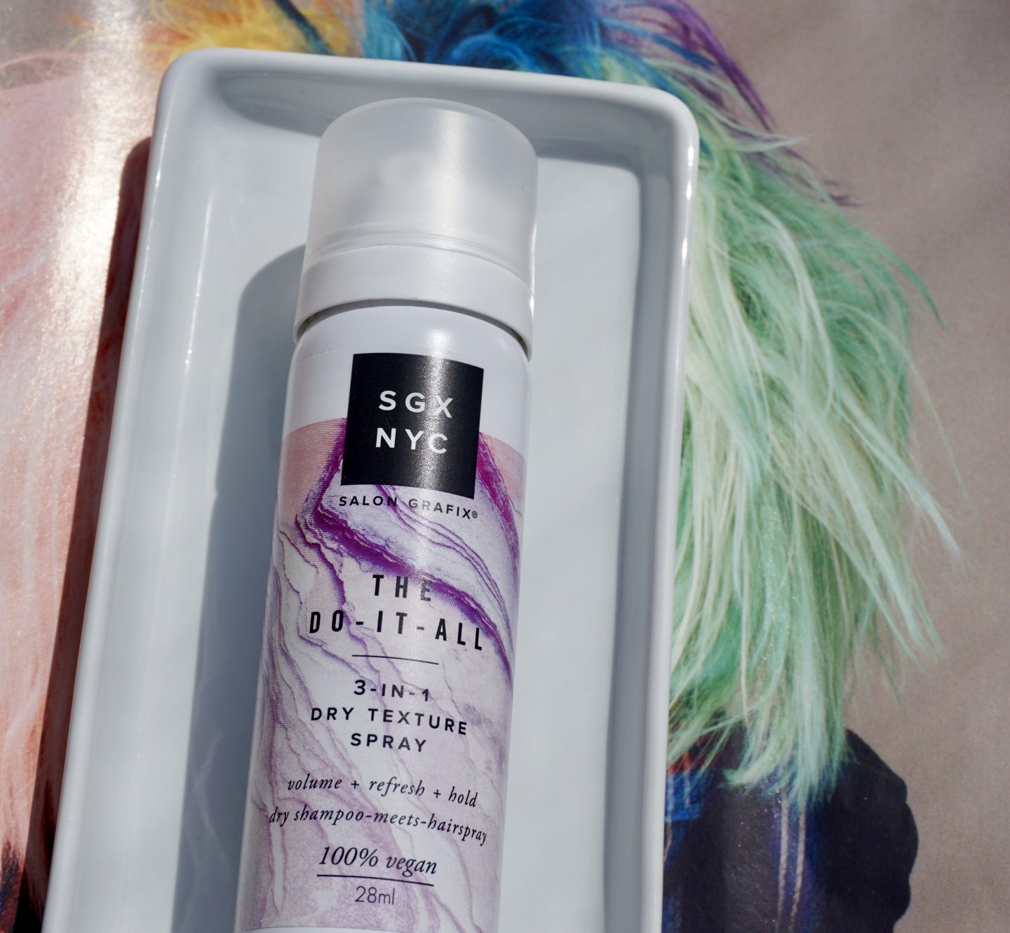 A dry shampoo & Hairspray in one
