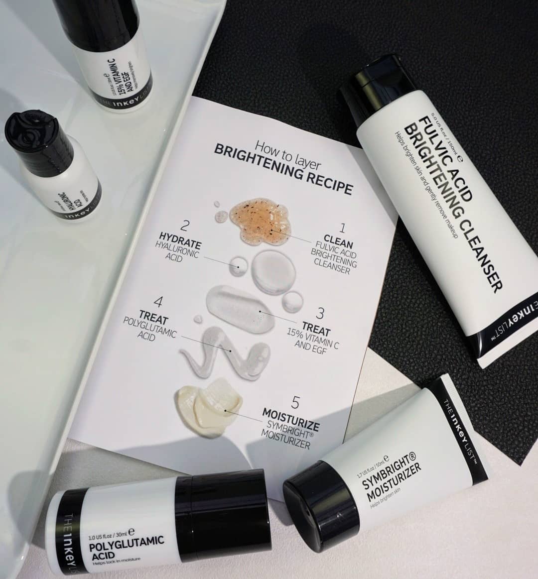 How To Layer The Brand New Brightening Range From The Inkey List