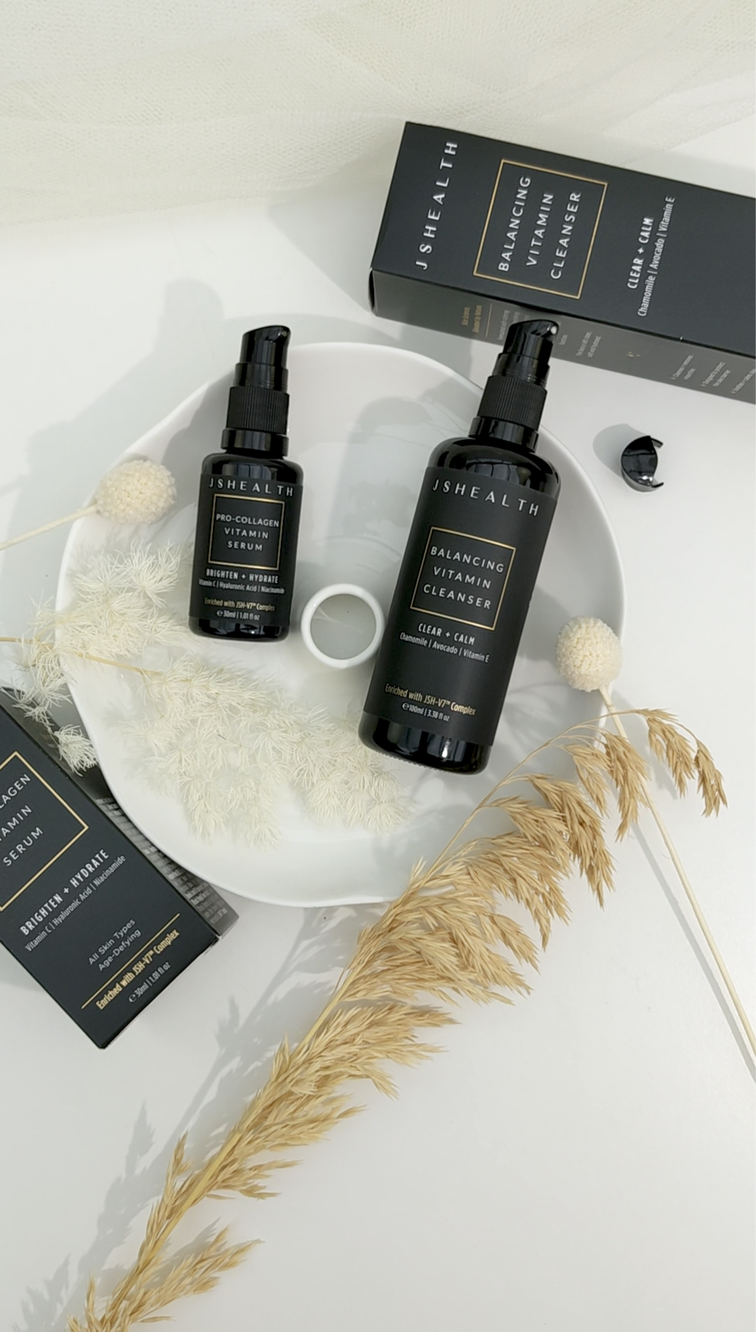 JS Vitamins  Balancing Vitamin Cleanser & Pro Collagen Vitamin Serum Review